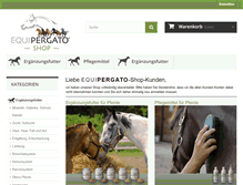 Tablet Screenshot of equipergato-shop.de